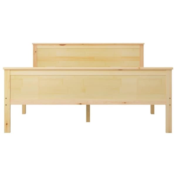 vidaXL sengeramme 160x200 cm massivt fyrretræ