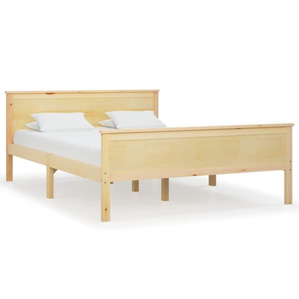 vidaXL sengeramme 160x200 cm massivt fyrretræ