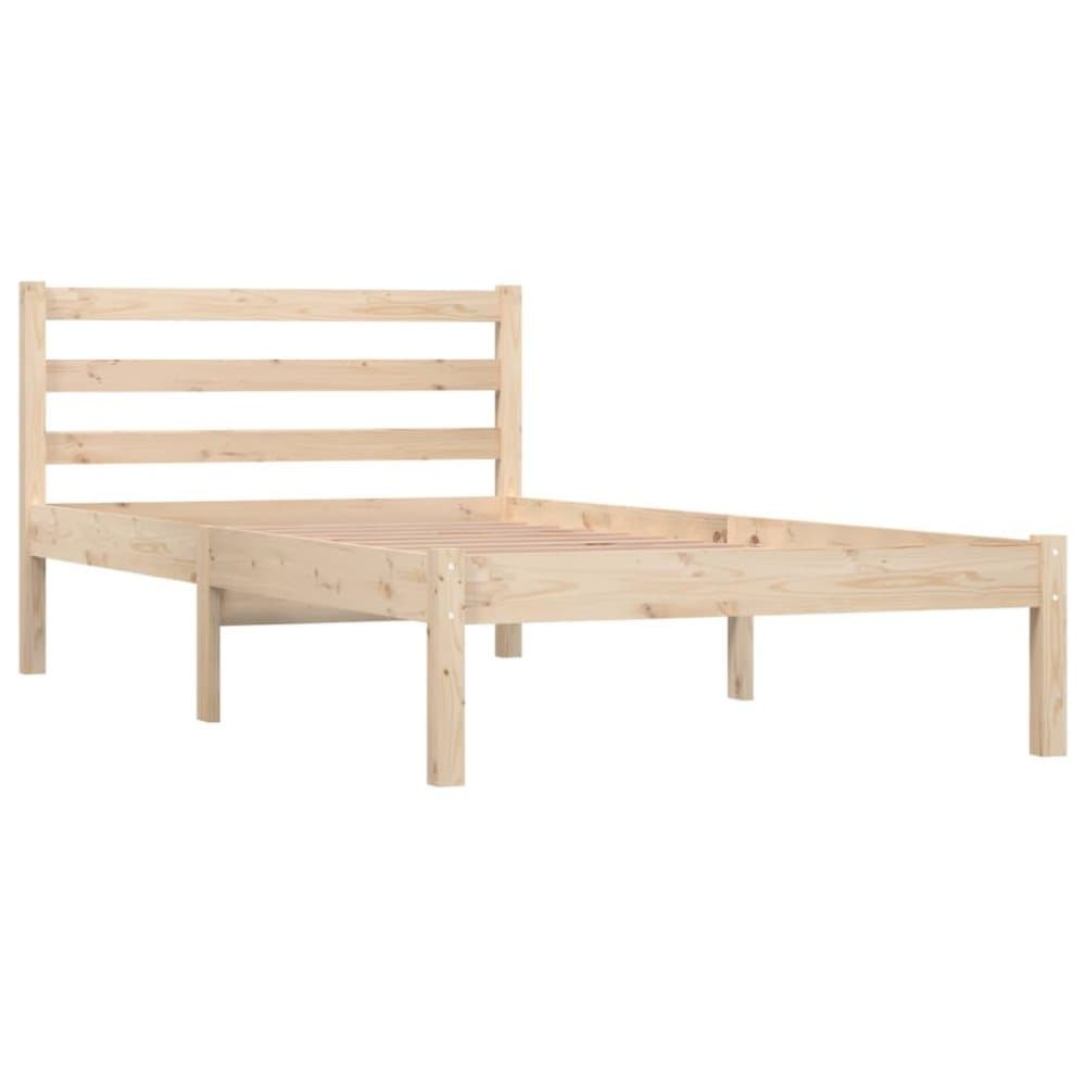 vidaXL Sängram massiv furu 90x190 cm 3FT