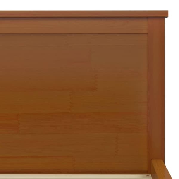 vidaXL Sengeramme honningbrun furu 180x200 cm