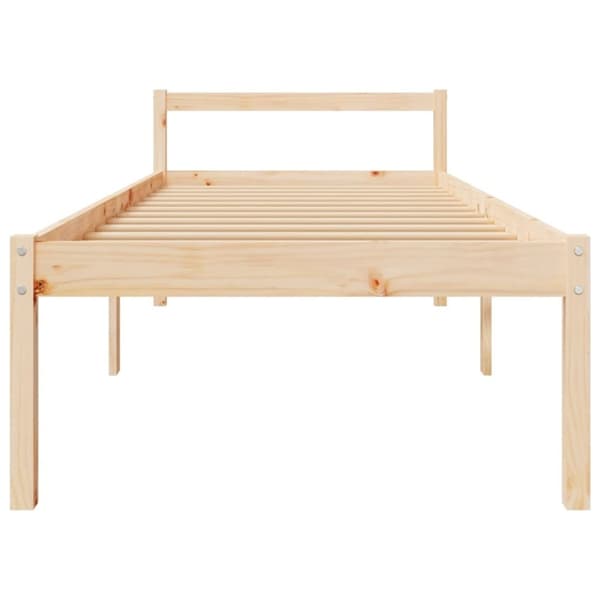 vidaXL Vanhusten sänky 100x200 cm täysi mänty