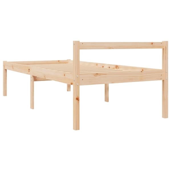 vidaXL Seniorseng 90x200 cm heltre furu