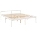 Miniatyrbilde 4 av 11: vidaXL Seniorseng hvit 180x200 cm heltre furu