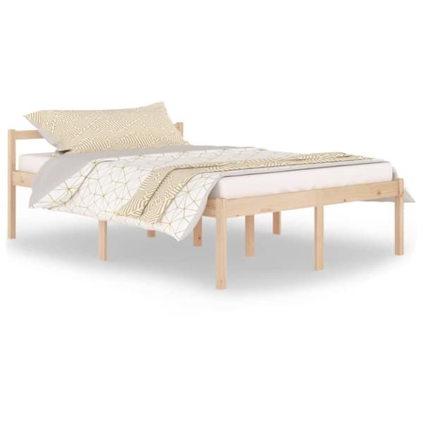 vidaXL Seniorseng 140x200 cm heltre furu