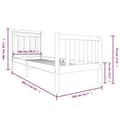 Miniatyrbilde 10 av 10: vidaXL Sengeramme heltre 100x200 cm