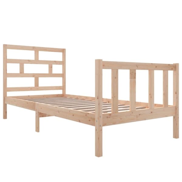 vidaXL Sengeramme heltre furu 100x200 cm