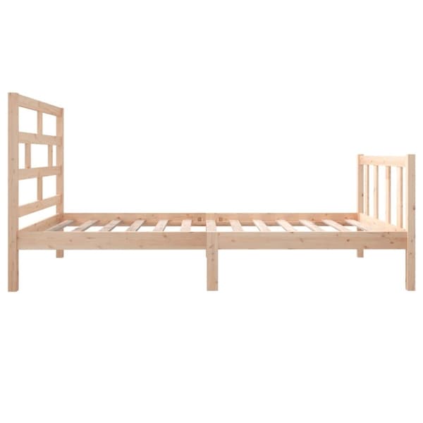 vidaXL Sengeramme heltre furu 100x200 cm