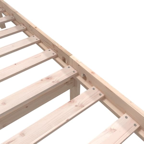 vidaXL Sengeramme heltre furu 100x200 cm