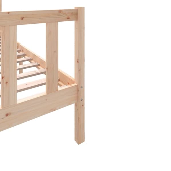 vidaXL Sengeramme heltre furu 100x200 cm