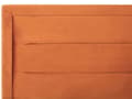 Miniatyrbillede 8 af 11: Seng Orange Velour 160 x 200 cm Moderne Dobbeltseng med Opbevaring Design Retro Sengeramme med Lamelbund til Soveværelse