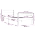 Miniatyrbilde 10 av 10: vidaXL Sengeramme heltre 90x200 cm
