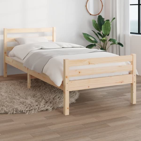 vidaXL Sengeramme heltre 90x200 cm