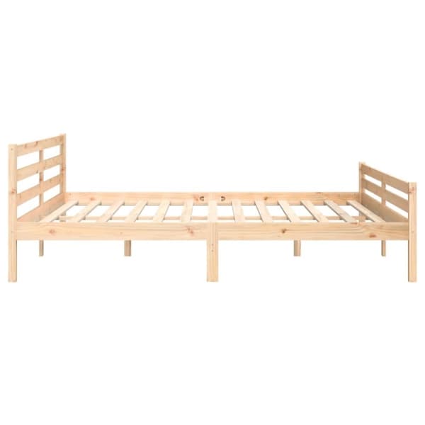 vidaXL Sengeramme heltre 200x200 cm