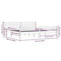 Miniatyrbilde 10 av 10: vidaXL Sengeramme heltre 200x200 cm