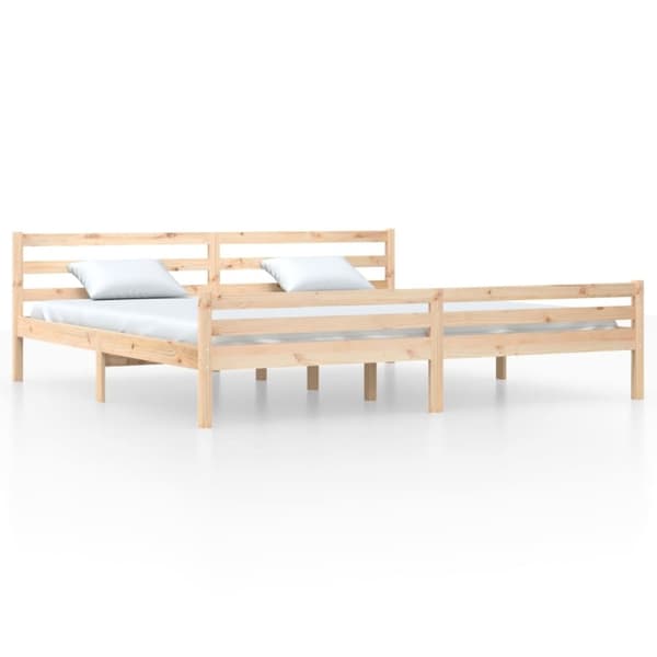 vidaXL Sengeramme heltre 200x200 cm