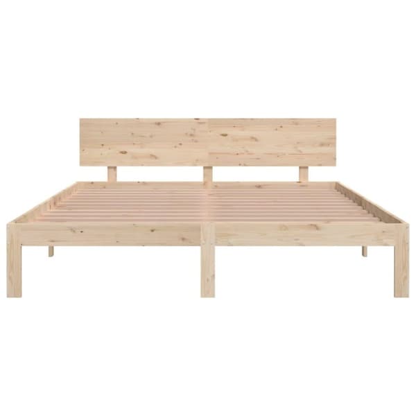 vidaXL sengeramme 160x200 cm massivt fyrretræ
