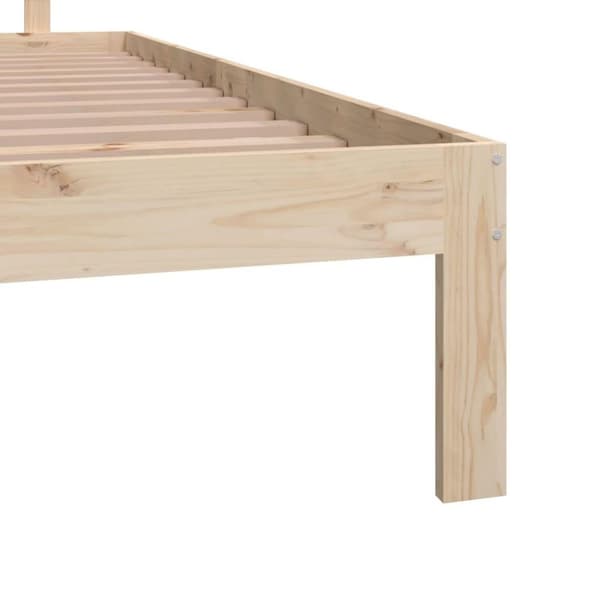 vidaXL sengeramme 160x200 cm massivt fyrretræ