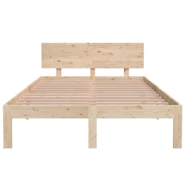 vidaXL sengeramme 120x200 cm massivt fyrretræ