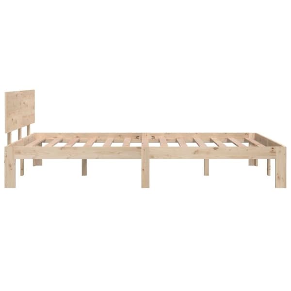 vidaXL sengeramme 120x200 cm massivt fyrretræ