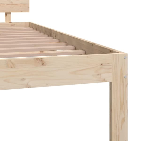 vidaXL sengeramme 120x200 cm massivt fyrretræ