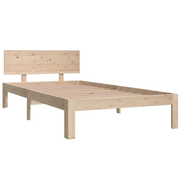 vidaXL sengeramme 100x200 cm massivt fyrretræ