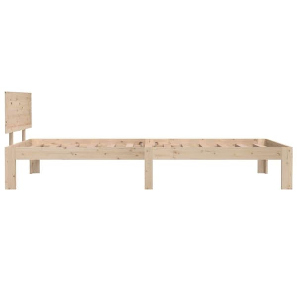 vidaXL sengeramme 100x200 cm massivt fyrretræ
