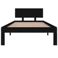 Miniatyrbillede 4 af 10: vidaXL sengeramme 90x200 cm massivt fyrretræ sort