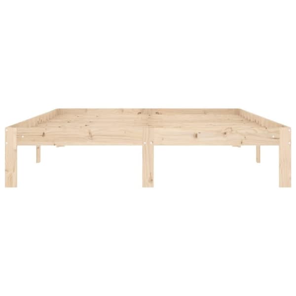 vidaXL sengeramme 140x200 cm massivt fyrretræ