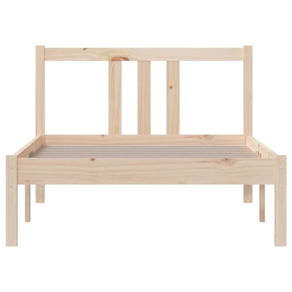 vidaXL Sengeramme heltre furu 90x190 cm Single
