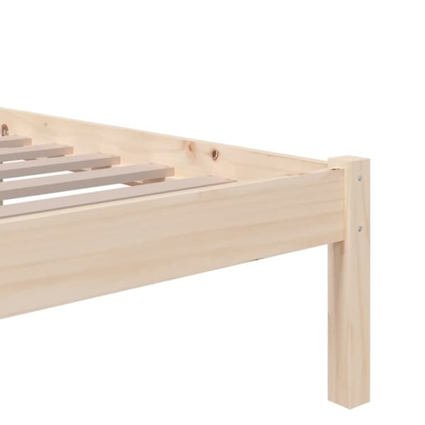 vidaXL Sengeramme heltre furu 90x190 cm Single