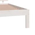 Pikkukuva 6 / 10: vidaXL Sängynrunko valkoinen täysi mänty 140x190 cm