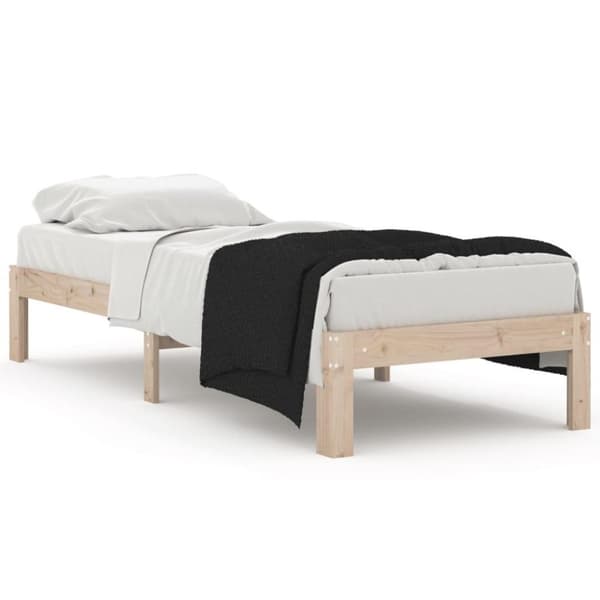 vidaXL Sengeramme heltre 75x190 cm