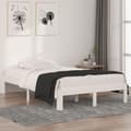 Miniatyrbilde 9 av 10: vidaXL Sengeramme hvit heltre 120x190 cm Small Double
