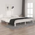 Miniatyrbilde 9 av 10: vidaXL Sengeramme hvit heltre furu 200x200 cm