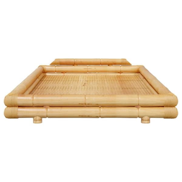 vidaXL sengeramme 120x200 cm bambus