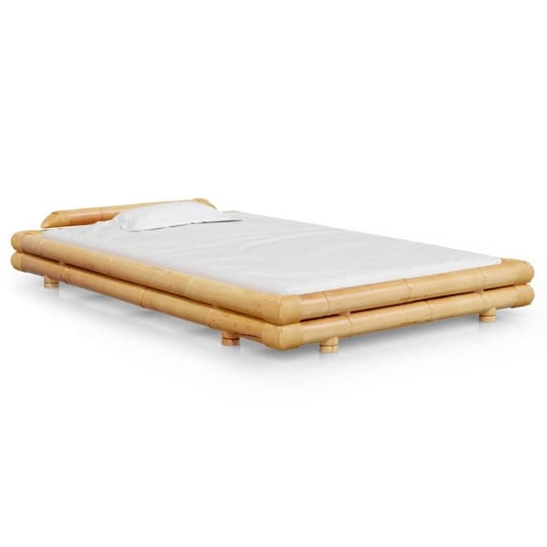 vidaXL sengeramme 120x200 cm bambus