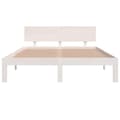 Miniatyrbilde 4 av 10: vidaXL Sengeramme hvit heltre furu 140x190 cm