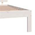 Miniatyrbilde 6 av 10: vidaXL Sengeramme hvit heltre furu 140x200 cm