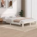 Miniatyrbilde 10 av 10: vidaXL Sengeramme hvit heltre furu 140x200 cm