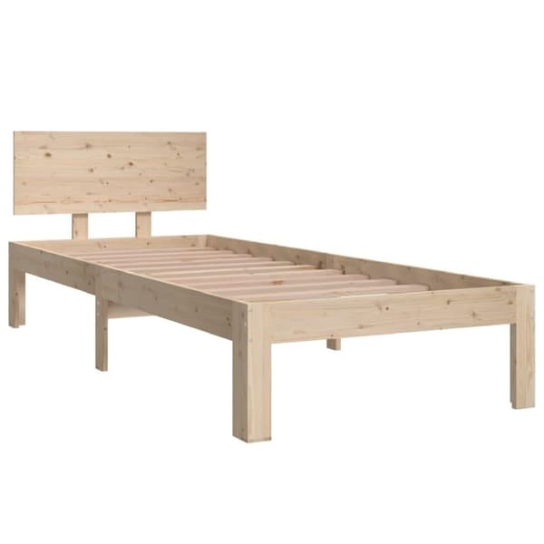 vidaXL Sengeramme heltre 75x190 cm