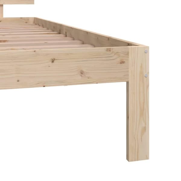 vidaXL Sengeramme heltre 75x190 cm