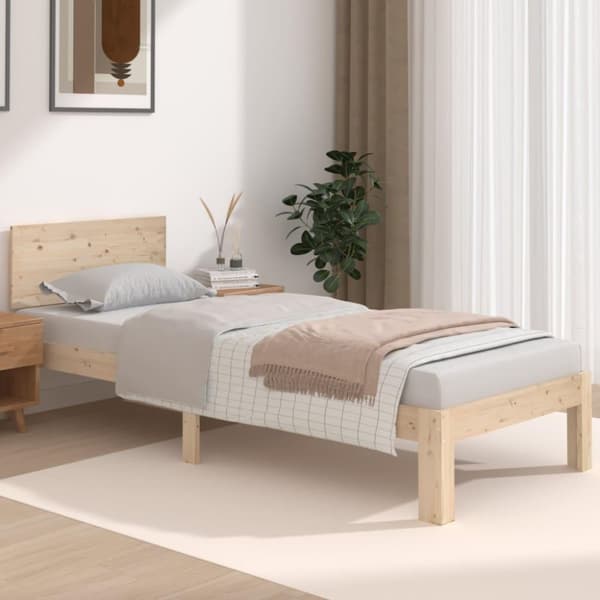 vidaXL Sengeramme heltre 75x190 cm