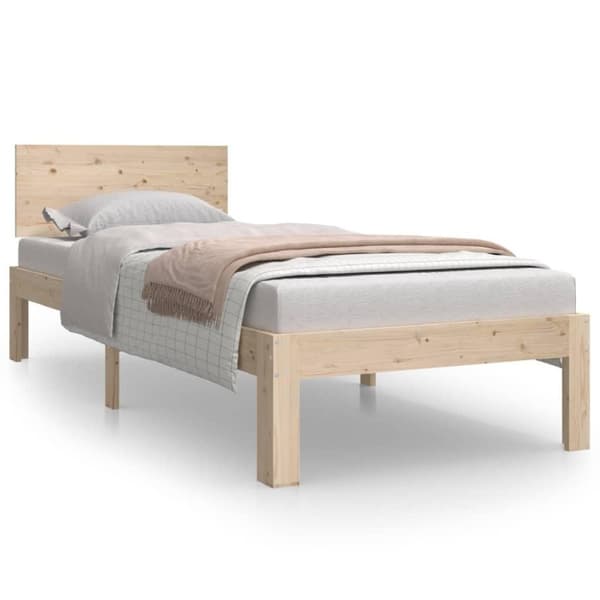 vidaXL Sengeramme heltre 75x190 cm