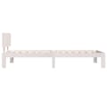 Miniatyrbilde 5 av 10: vidaXL Sengeramme hvit heltre furu 90x200 cm
