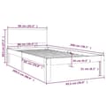 Miniatyrbilde 8 av 10: vidaXL Sengeramme hvit heltre furu 90x200 cm