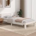 Miniatyrbilde 9 av 10: vidaXL Sengeramme hvit heltre furu 90x200 cm
