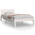 Miniatyrbilde 1 av 10: vidaXL Sengeramme hvit heltre furu 90x200 cm