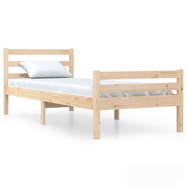 vidaXL sengeramme 90x200 cm massivt træ