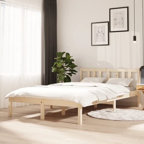 vidaXL sengeramme 120x200 cm massivt træ