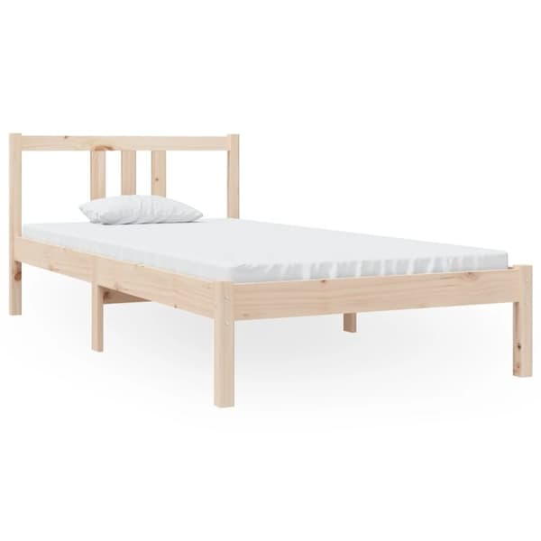 vidaXL sengeramme 90x190 cm massivt træ